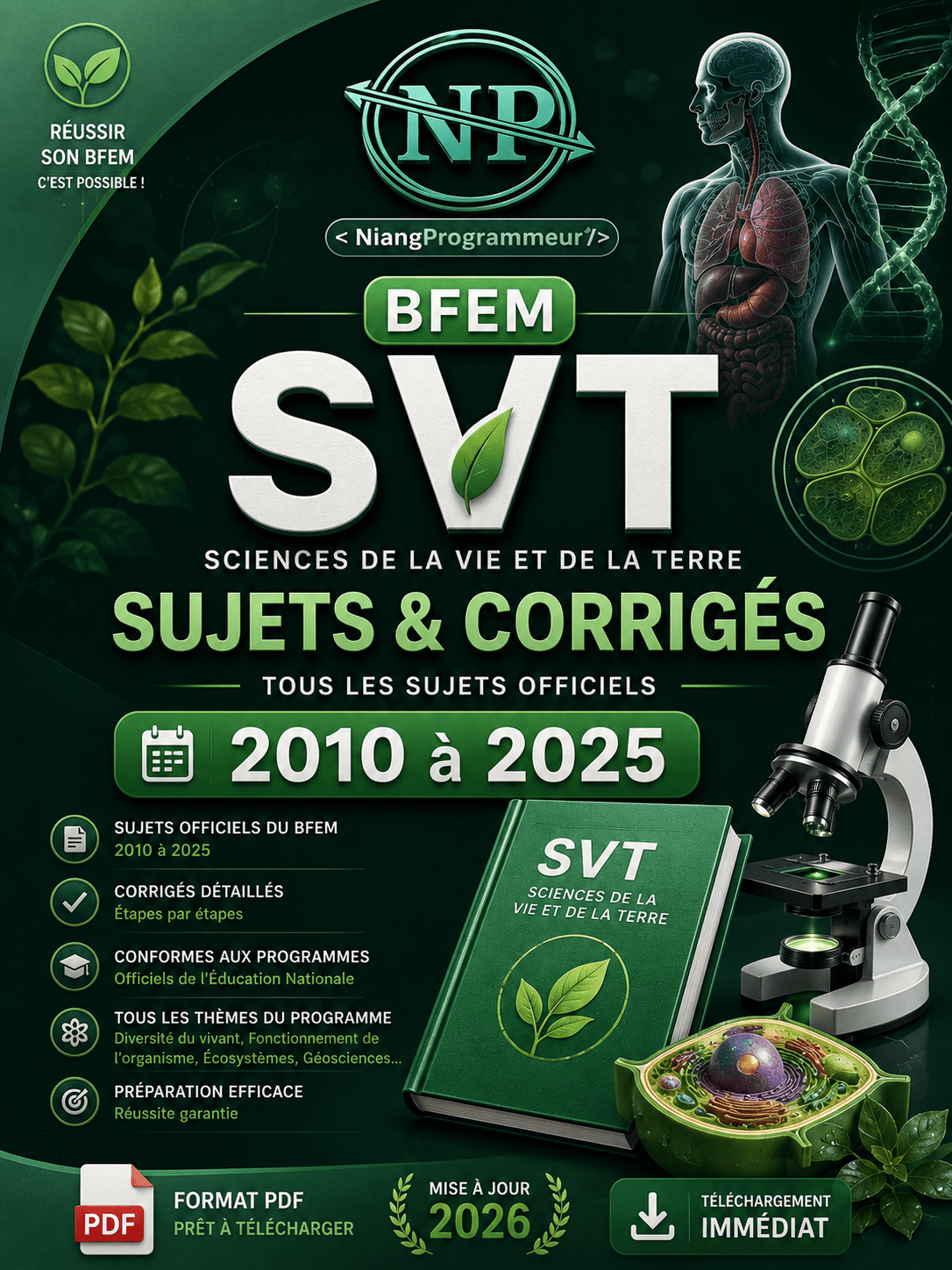 Fascicule BFEM SVT - Toutes les Épreuves 2005-2022