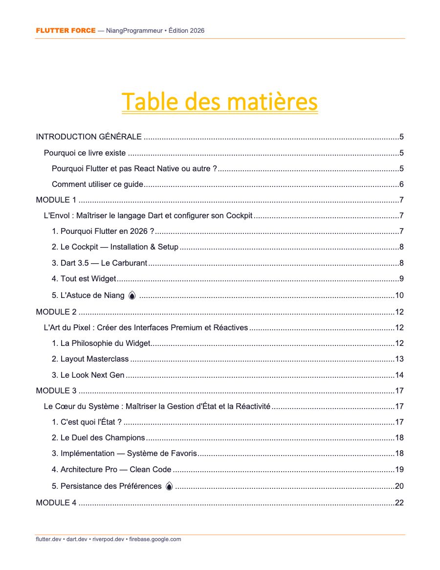 FLUTTER FORCE : Créer des Apps Mobiles Natives et Encaisser partout. — page 3