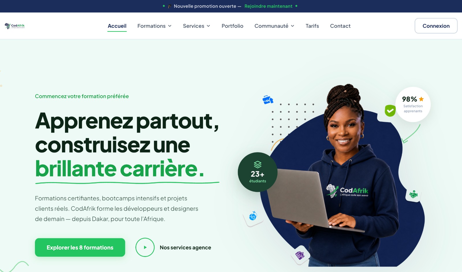 CodAfrik – Agence Digitale & Formations Tech au Sénégal