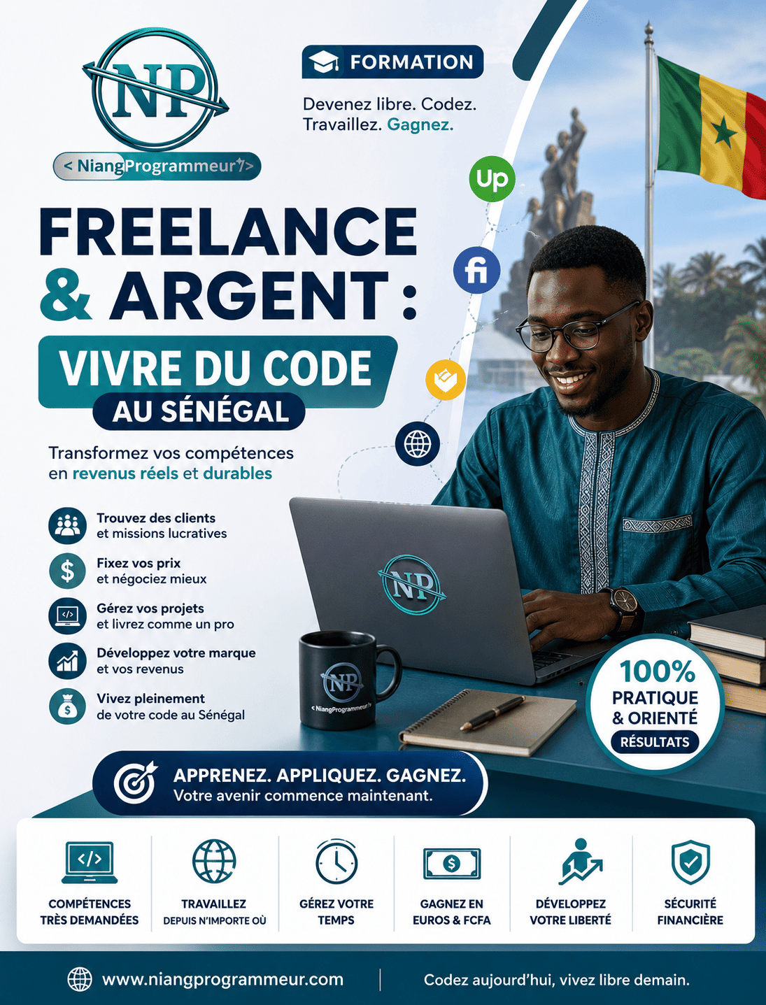 Freelance & Argent : Vivre du Code au Sénégal