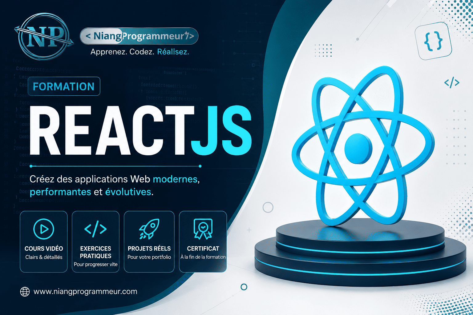 Maitriser React.js - De Zero a Developpeur Front-End