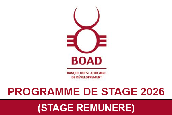 BOAD recrute des stagiaires en Afrique de l'Ouest 2026