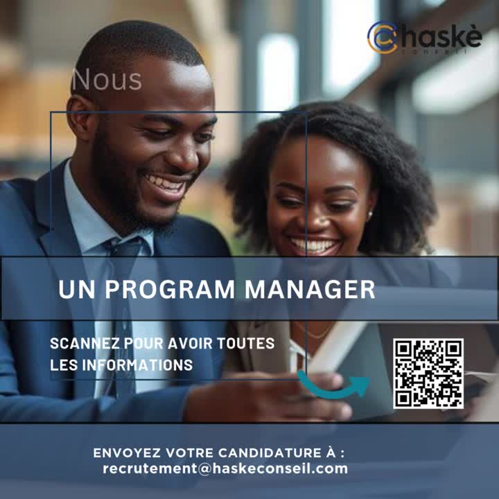 Recrutement Program Manager Sénégal - Haskè Group - Offres d'emploi