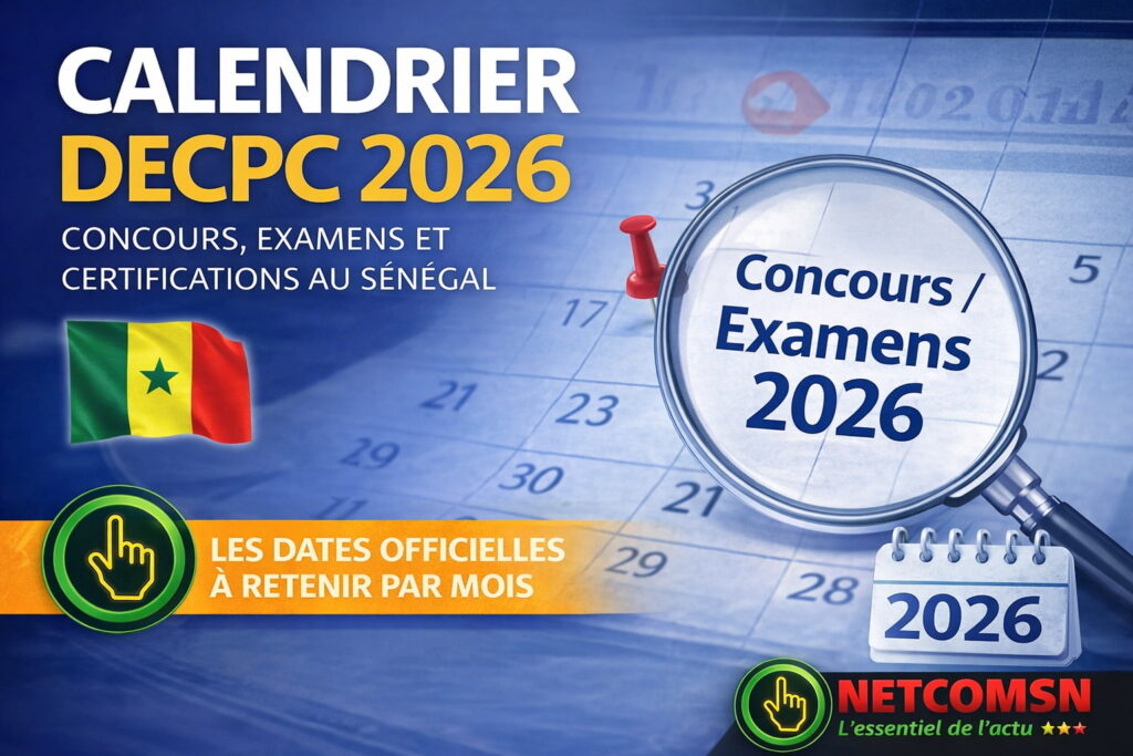 Concours formation professionnelle Sénégal : dates d'août 2026 - Concours