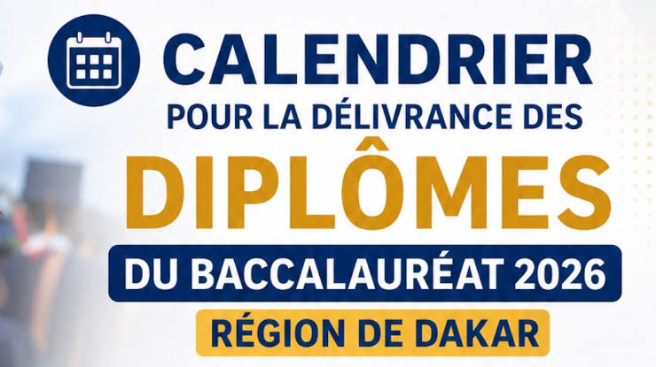 Retrait diplômes Bac 2026 à Dakar : calendrier complet