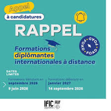 Formations AUF à distance 2026/2027 : bourse partielle