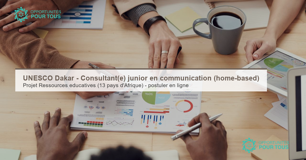 UNESCO recrute un Consultant Eau à Dakar 2026