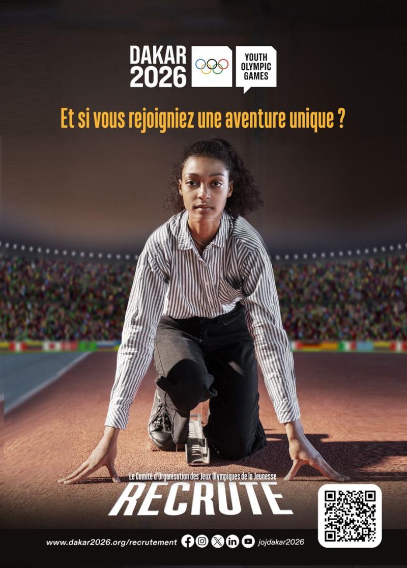 COJOJ recrute 30 profils pour les JOJ Dakar 2026