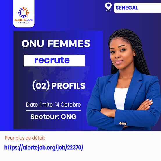 ONU Femmes recrute un Programme Associate à Dakar 2026 - Offres d'emploi