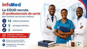Le COUD recrute 21 médecins et pharmaciens 2026 - Offres d'emploi