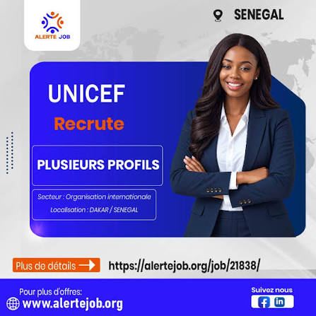 UNICEF recrute un Coordinateur Airtel Africa (Dakar) 2026 - Offres d'emploi