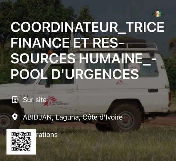 MSF recrute pour son Pool d'Urgences 2026