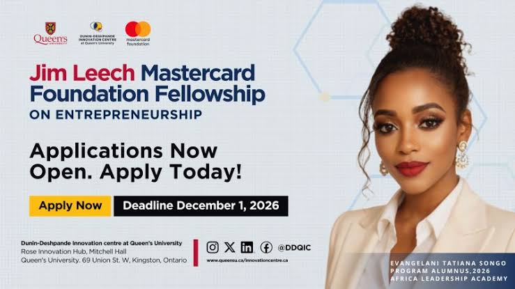 Bourse Jim Leech Mastercard 2027 pour Sénégalais