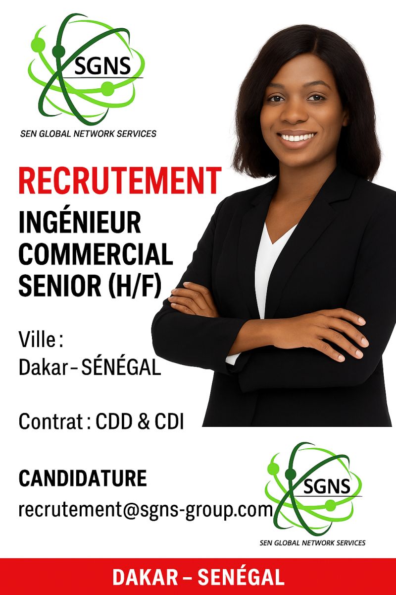 Recrutement Sen Global Network Services : Commercial IT & Télécoms - Candidature spontanée