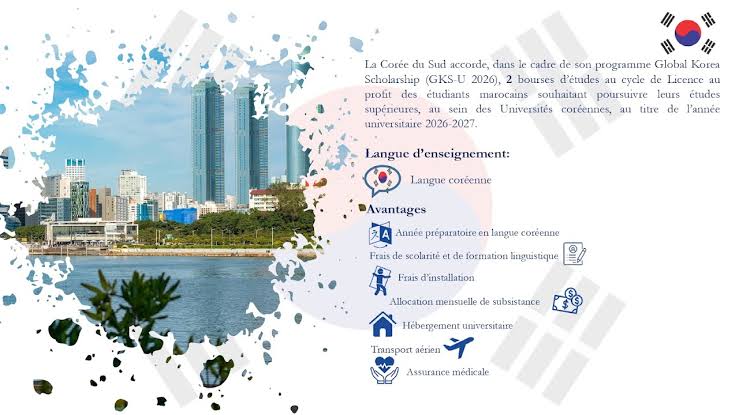 Bourse GKS 2027 en Corée : licence gratuite pour Sénégalais - Bourses d'études